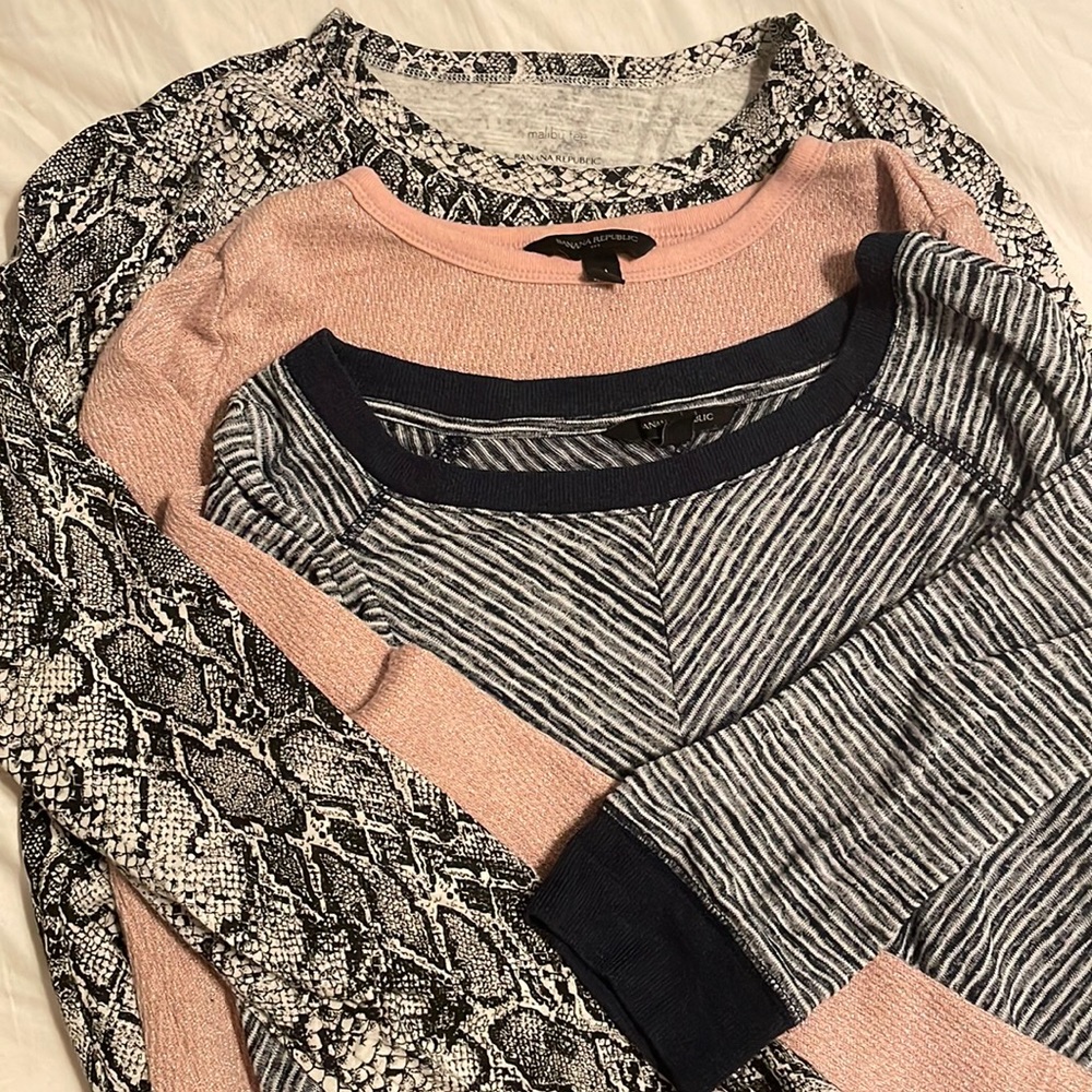 Banana Republic long sleeve tees bundle